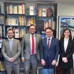 Reunión de la Representación de Tlaxcala con el Director del Centro de Negocios de Suiza en México Rubén Araiza y con el Jefe de Misión Adjunto de la Embajada de Suiza en México, Yves Reymond